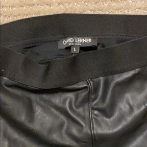 Pleather leggings David Lerner